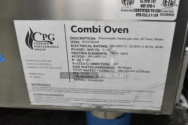 BRAND NEW SCRATCH AND DENT! Cooking Performance Group CPG 351OCB110I Stainless Steel Commercial Electric Powered Combi Convection Oven. 208-240 Volts, 3 Phase. - Image 7 of 7