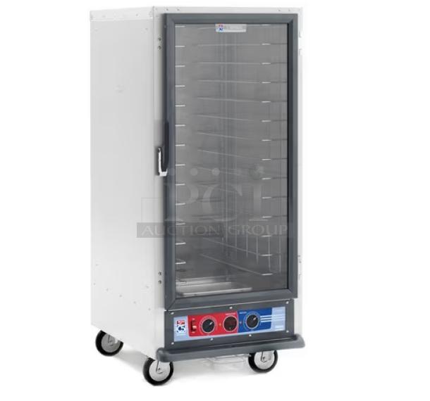 BRAND NEW SCRATCH AND DENT! 2022 Metro C5HME046018 Metal Commercial Heated Holding Cabinet on Commercial Casters. Tested and Working! - Image 1 of 5