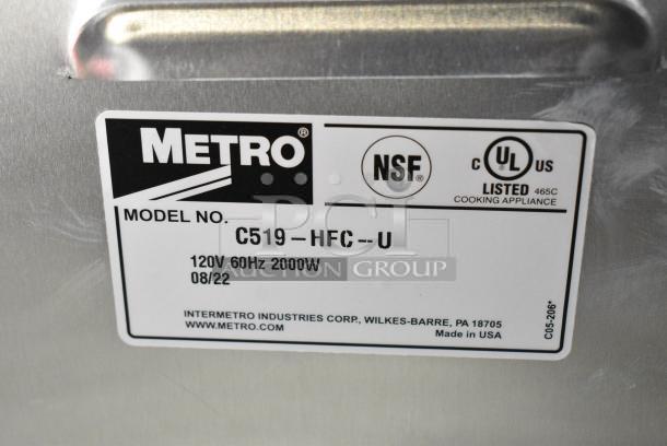 BRAND NEW SCRATCH AND DENT! 2022 Metro C5HME046018 Metal Commercial Heated Holding Cabinet on Commercial Casters. Tested and Working! - Image 5 of 5