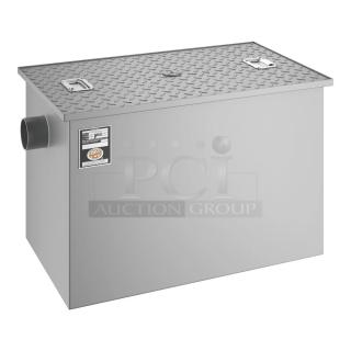 BRAND NEW SCRATCH AND DENT! Regency 600GT35 70 lb. 35 GPM Grease Trap with 3" Non-Threaded Connections