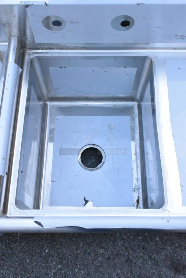 BRAND NEW SCRATCH AND DENT! Regency 600S1162018R Stainless Steel Single Bay Sink w/ Right Side Drain Board. Bay 16x20x12. Drain Board 16x22 - Image 5 of 7