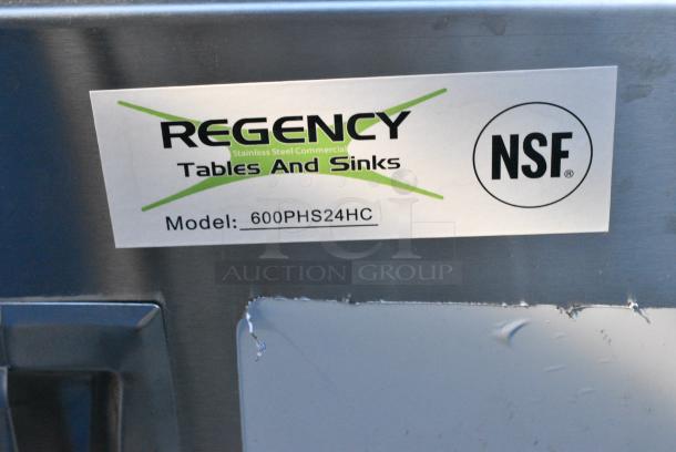 BRAND NEW SCRATCH AND DENT! Regency 600PHS24HC Space Saver Single Bowl Hot and Cold Portable Hand Sink Cart - Image 5 of 5