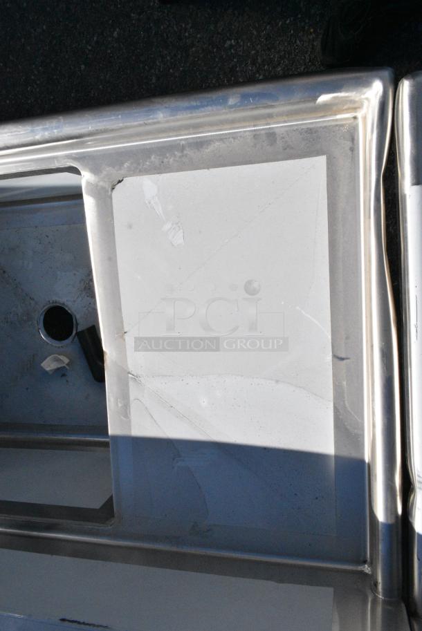 BRAND NEW SCRATCH AND DENT! Regency 600SS22424218 Stainless Steel 2 Bay Sink w/ Dual Drain Boards. No Legs. Bays 24x24x14. Drain Boards 16x25 - Image 3 of 7