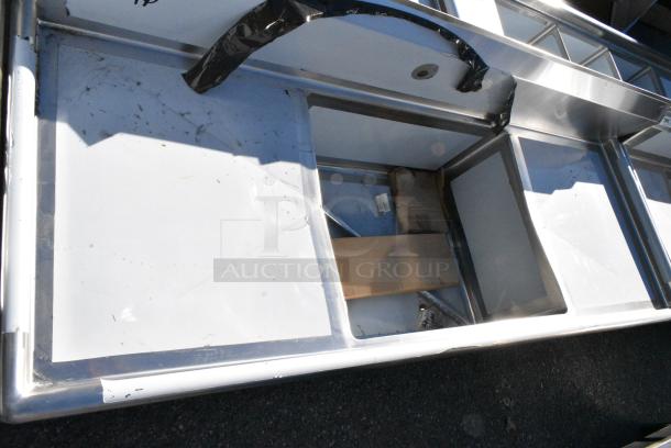 BRAND NEW SCRATCH AND DENT! Regency Spec Line Stainless Steel Single Bay Sink w/ Dual Drain Boards. No Legs. Bay 30x24x14. Drain Boards 22x25 - Image 2 of 6