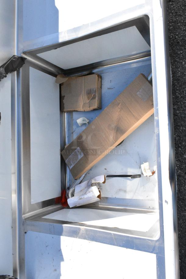 BRAND NEW SCRATCH AND DENT! Regency Spec Line Stainless Steel Single Bay Sink w/ Dual Drain Boards. No Legs. Bay 30x24x14. Drain Boards 22x25 - Image 4 of 6