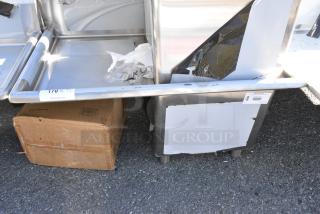 BRAND NEW SCRATCH AND DENT! Regency 600S1181818L Stainless Steel Single Bay Sink w/ Left Side Drain Board. No Legs. Bay 18x18x14. Drain Boards 16x20
