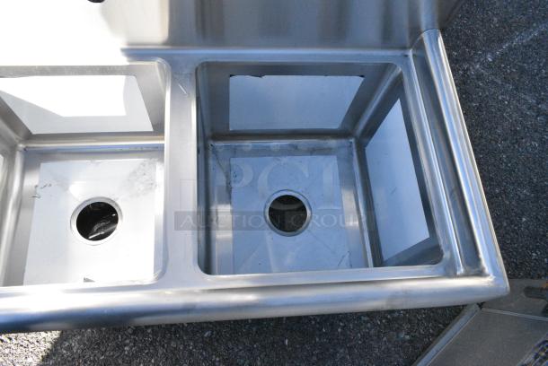 BRAND NEW SCRATCH AND DENT! Regency 600S31515 Stainless Steel 3 Bay Sink. No Legs.  Bays 15x15x12 - Image 5 of 6
