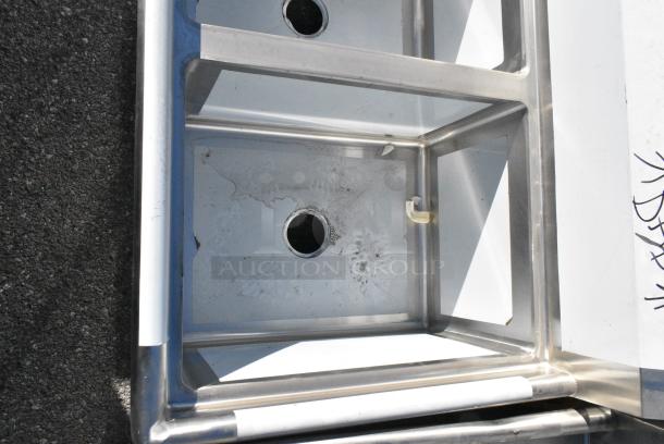 BRAND NEW SCRATCH AND DENT! Regency 600S3182424L Stainless Steel 3 Bay Sink w/ Left Side Drain Board. No Legs. Bays 18x24x14. Drain Board 22x25 - Image 3 of 7