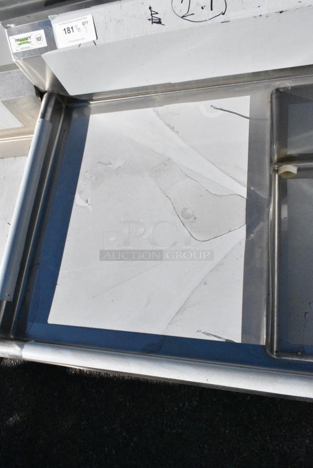 BRAND NEW SCRATCH AND DENT! Regency 600S3182424L Stainless Steel 3 Bay Sink w/ Left Side Drain Board. No Legs. Bays 18x24x14. Drain Board 22x25 - Image 6 of 7