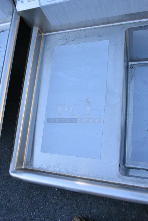 BRAND NEW SCRATCH AND DENT! Steelton 522CS31824LR Stainless Steel 3 Bay Sink w/ Dual Drain Board. No Legs. Bays 18x24x12. Drain Board 16x25 - Image 7 of 8