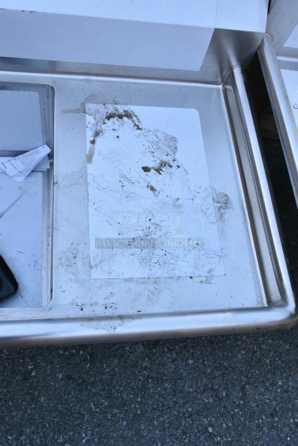 BRAND NEW SCRATCH AND DENT! Steelton 522CS31620LR Stainless Steel 3 Bay Sink w/ Dual Drain Board. No Legs. Bays 16x20x12. Drain Board 16x22 - Image 3 of 8