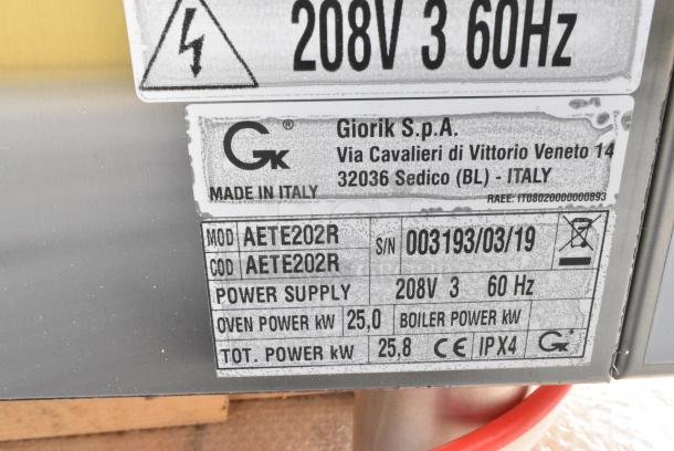 BRAND NEW IN CRATE! BKI AETE202R Stainless Steel Commercial Electric Powered Combi Convection Oven. 208 Volts, 3 Phase. - Image 11 of 11