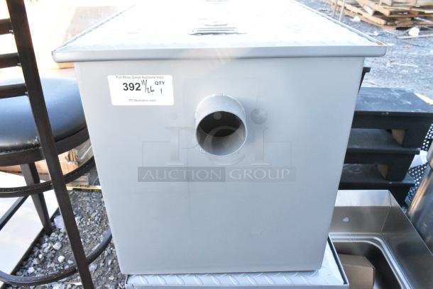 BRAND NEW SCRATCH AND DENT! Regency 600GT35 70 lb. 35 GPM Grease Trap with 3" Non-Threaded Connections - Image 2 of 3