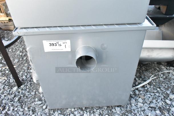 BRAND NEW SCRATCH AND DENT! Regency 600GT35 70 lb. 35 GPM Grease Trap with 3" Non-Threaded Connections - Image 1 of 3