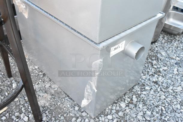 BRAND NEW SCRATCH AND DENT! Regency 600GT35 70 lb. 35 GPM Grease Trap with 3" Non-Threaded Connections - Image 2 of 3