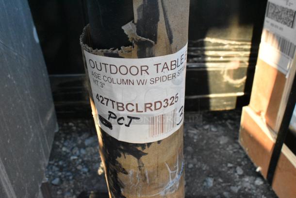 BRAND NEW SCRATCH AND DENT! Lot of 2 Lancaster Table & Seating 427TBCLRD325 Table Base Columns - Image 4 of 4
