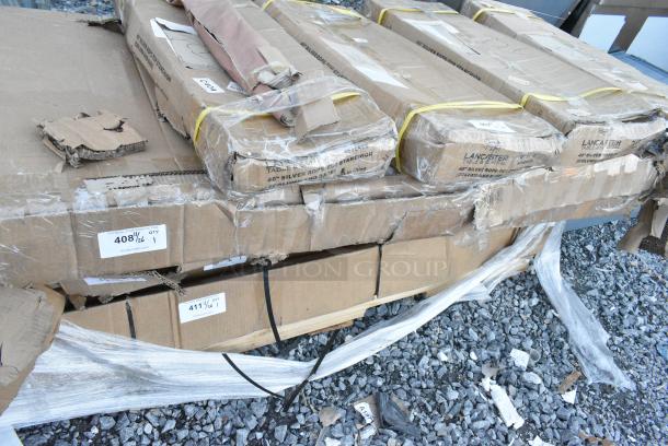 BRAND NEW SCRATCH AND DENT! Regency 600ES3072GK 30" x 72" 16 Gauge Stainless Steel Equipment Stand with Galvanized Undershelf and Casters - Image 2 of 4