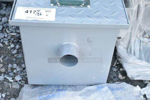 BRAND NEW SCRATCH AND DENT! Regency 600GT4 8 lb. 4 GPM Grease Trap with 2" Non-Threaded Connections - Image 2 of 3