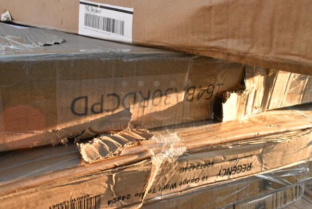 BRAND NEW SCRATCH AND DENT! Lancaster Table & Seating 164BA30RDCPD Alloy Series 30" Round Distressed Copper Bar Height Outdoor Table. May Be Missing Pieces. - Image 2 of 2