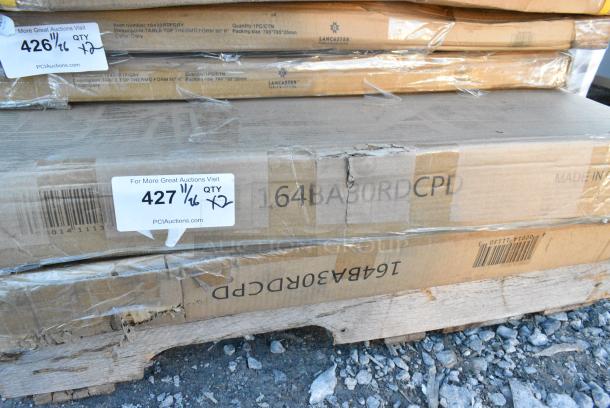 2 BRAND NEW SCRATCH AND DENT! Lancaster Table & Seating 164BA30RDCPD Alloy Series 30" Round Distressed Copper Bar Height Outdoor Table. May Be Missing Pieces. 2 Times Your Bid! - Image 1 of 2