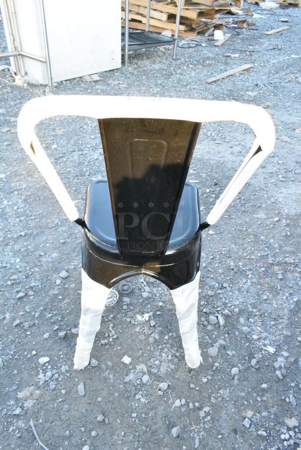 BRAND NEW SCRATCH AND DENT! Lancaster Table & Seating Metal Tolix Style Dining Height Chair. - Image 2 of 2
