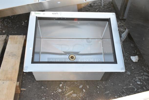 BRAND NEW SCRATCH AND DENT! Regency 600DIIB1824 18" x 24" Stainless Steel Drop-In Ice Bin - Image 1 of 3