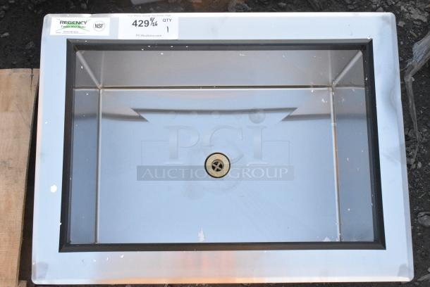 BRAND NEW SCRATCH AND DENT! Regency 600DIIB1824 18" x 24" Stainless Steel Drop-In Ice Bin - Image 2 of 3