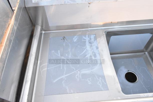 BRAND NEW SCRATCH AND DENT! Regency 600S2171718L Stainless Steel 2 Bay Sink w/ Left Side Drain Board. No Legs. - Image 3 of 4