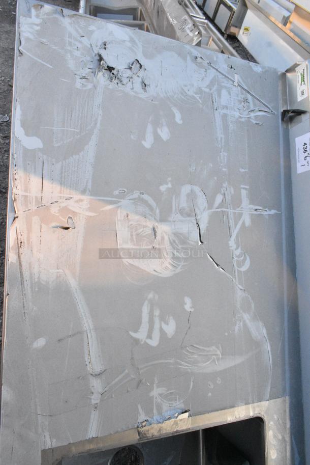 BRAND NEW SCRATCH AND DENT! Regency 600ST3060R Stainless Steel Counter w/ Sink Bay. No Legs. - Image 3 of 4