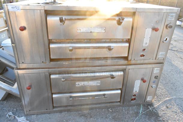 2 Bari MS54 Stainless Steel Commercial Natural Gas Powered Single Deck Pizza Oven. 2 Times Your Bid! - Image 2 of 7