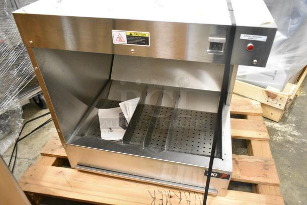 BRAND NEW IN CRATE! 2016 BKI HFWTJ-24R Stainless Steel Commercial Fry Warmer. 120 Volts, 1 Phase. Tested and Working! - Image 1 of 8