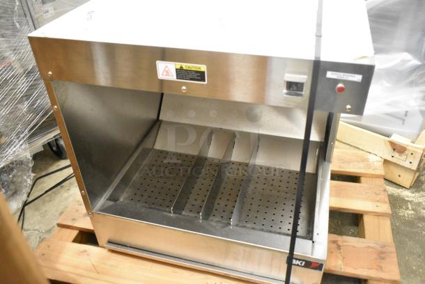 BRAND NEW IN CRATE! 2016 BKI HFWTJ-24R Stainless Steel Commercial Fry Warmer. 120 Volts, 1 Phase. Tested and Working! - Image 5 of 8
