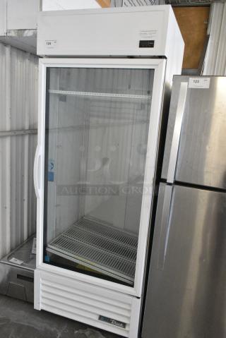 2021 True TSCI-600R-G-PH Metal Commercial Single Door Reach In Cooler Merchandiser w/ Poly Coated Racks. 115 Volts, 1 Phase. Tested and Working!