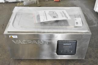 VacPak-It 186SVC280 Stainless Steel Countertop 7.4 Gallon Sous Vide Water Bath Cooker. 120 Volts, 1 Phase.
