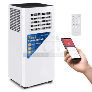 IN ORIGINAL BOX! SereneLife SLPAC805W Portable Air Conditioner - Compact Home A/C Cooling Unit