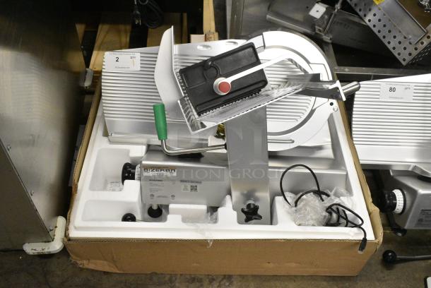BRAND NEW SCRATCH AND DENT! 2024 Bizerba GSP H Metal Commercial Countertop Meat Slicer. 120 Volts, 1 Phase. Tested and Working! - Image 2 of 8