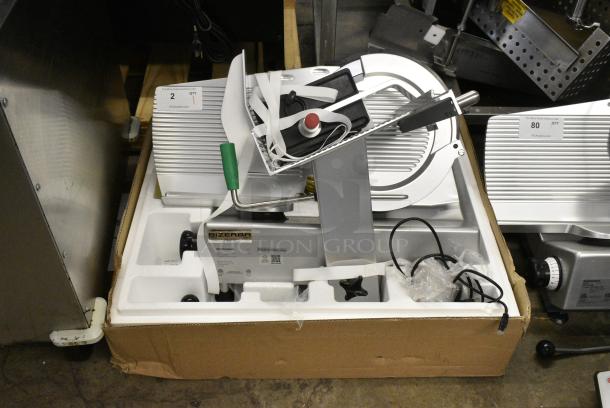 BRAND NEW SCRATCH AND DENT! 2024 Bizerba GSP H Metal Commercial Countertop Meat Slicer. 120 Volts, 1 Phase. Tested and Working! - Image 3 of 8