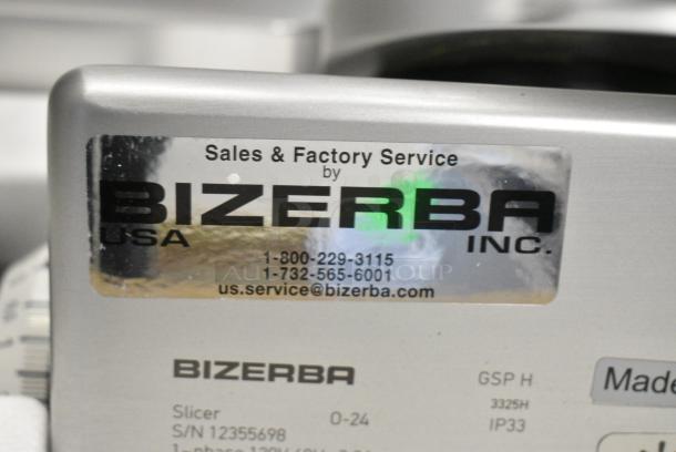 BRAND NEW SCRATCH AND DENT! 2024 Bizerba GSP H Metal Commercial Countertop Meat Slicer. 120 Volts, 1 Phase. Tested and Working! - Image 4 of 8