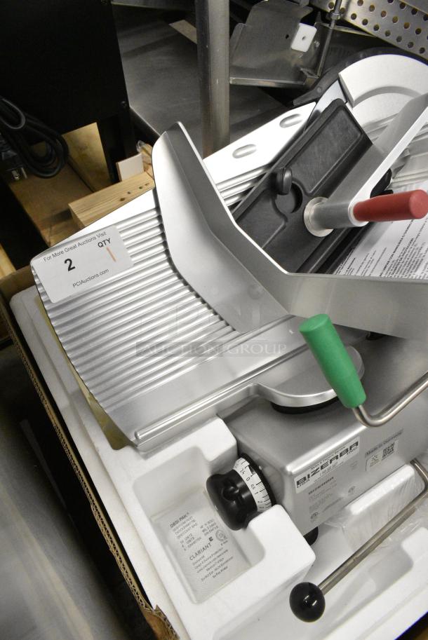 BRAND NEW SCRATCH AND DENT! 2024 Bizerba GSP H Metal Commercial Countertop Meat Slicer. 120 Volts, 1 Phase. Tested and Working! - Image 5 of 8