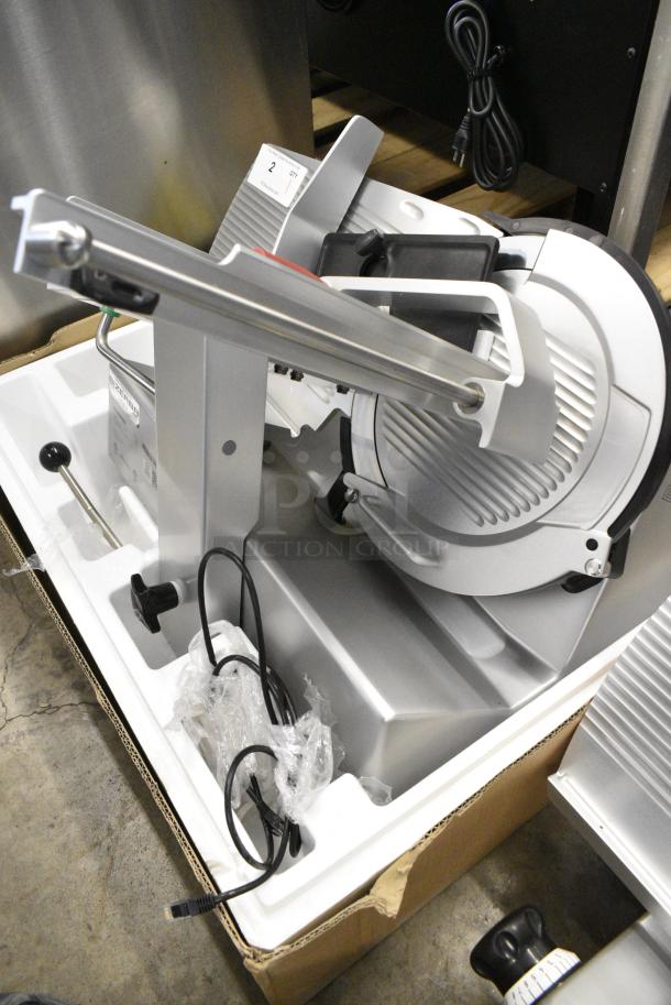 BRAND NEW SCRATCH AND DENT! 2024 Bizerba GSP H Metal Commercial Countertop Meat Slicer. 120 Volts, 1 Phase. Tested and Working! - Image 6 of 8