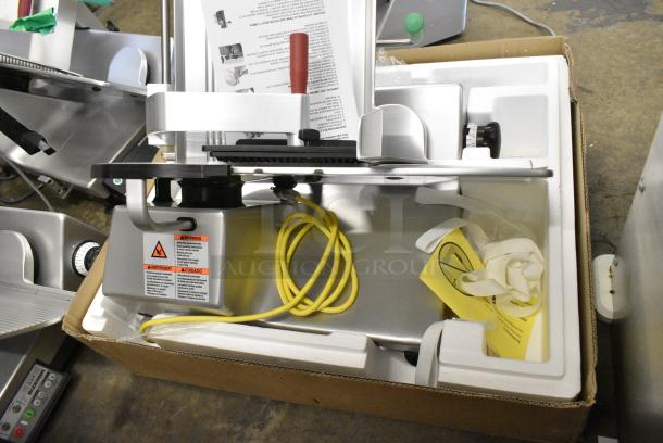 BRAND NEW SCRATCH AND DENT! 2024 Bizerba GSP H Metal Commercial Countertop Meat Slicer. 120 Volts, 1 Phase. Tested and Working! - Image 7 of 8