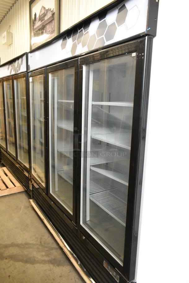 BRAND NEW SCRATCH AND DENT! 2019 Migali C-72FM Metal Commercial 3 Door Reach In Freezer Merchandiser w/ Poly Coated Racks. 115/208-230 Volts, 1 Phase. - Image 2 of 7