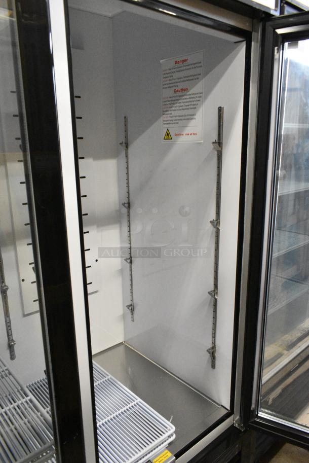 BRAND NEW SCRATCH AND DENT!  2023 Migali C-72FM Metal Commercial 3 Door Reach In Freezer Merchandiser w/ Poly Coated Racks on Commercial Casters. 115/208-230 Volts, 1 Phase. - Image 7 of 9