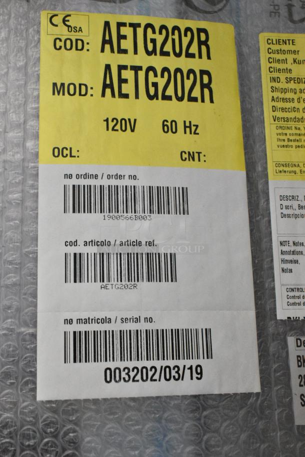 BRAND NEW IN CRATE! BKI AETG202R Stainless Steel Commercial Natural Gas Powered Roll In Rack Combi Convection Oven w/ Metal Pan Rack. - Image 3 of 12