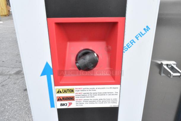 BRAND NEW IN CRATE! BKI AETG202R Stainless Steel Commercial Natural Gas Powered Roll In Rack Combi Convection Oven w/ Metal Pan Rack. - Image 7 of 12