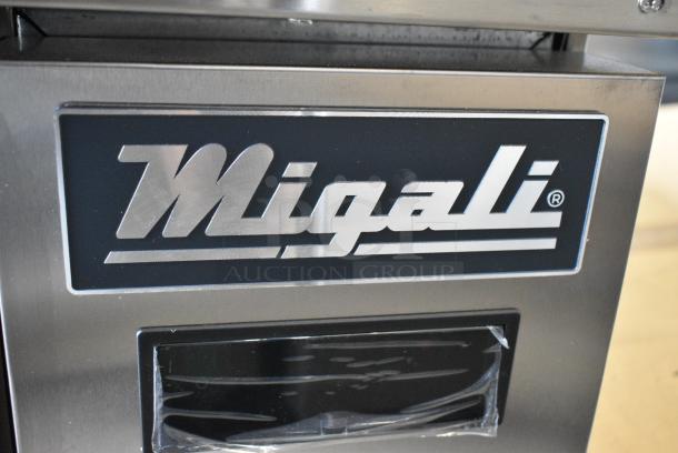 BRAND NEW SCRATCH AND DENT! 2022 Migali C-CB72-HC Stainless Steel Commercial 4 Drawer Chef Base on Commercial Casters. 115 Volts, 1 Phase. Tested and Working! - Image 4 of 11