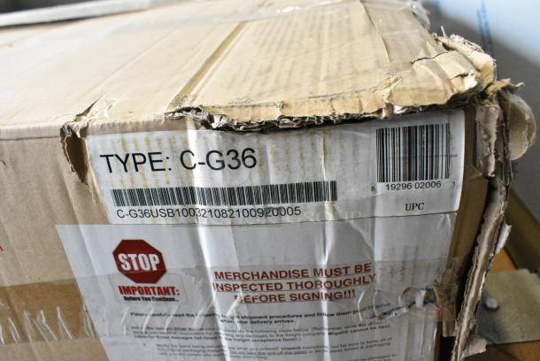 BRAND NEW SCRATCH AND DENT! Migali C-G36 Stainless Steel Commercial Countertop Natural Gas Powered Flat Top Griddle. - Image 3 of 5