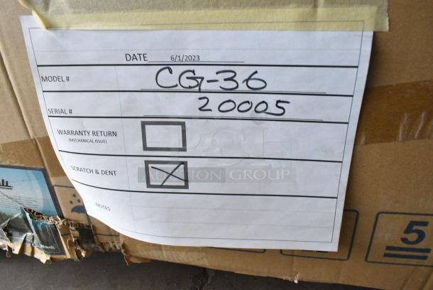 BRAND NEW SCRATCH AND DENT! Migali C-G36 Stainless Steel Commercial Countertop Natural Gas Powered Flat Top Griddle. - Image 4 of 5