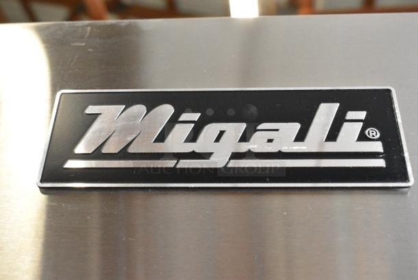 BRAND NEW SCRATCH AND DENT! 2019 Migali C-1F-HC Stainless Steel Commercial Single Door Reach In Freezer w/ Poly Coated Racks on Commercial Casters. 115 Volts, 1 Phase. - Image 3 of 6