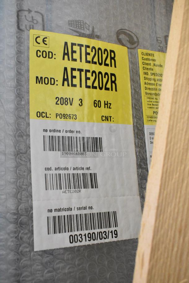 BRAND NEW IN CRATE! BKI AETE202R Stainless Steel Commercial Electric Powered Roll In Combi Convection Oven w/ Metal Pan Rack. 208 Volts, 3 Phase. - Image 11 of 11